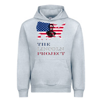 Heather Grey the lincoln project save usa abraham lincoln american flag t shirt Urban Hoodie - StudioElite