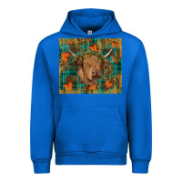 Cobalt Western Fall Cow Urban Hoodie - RanaPortraitStore