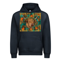 Navy Western Fall Cow Urban Hoodie - RanaPortraitStore