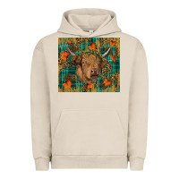 Pigment French Oak Western Fall Cow Urban Hoodie - RanaPortraitStore