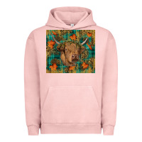 Pigment Salmon Western Fall Cow Urban Hoodie - RanaPortraitStore