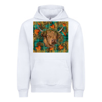 White Western Fall Cow Urban Hoodie - RanaPortraitStore