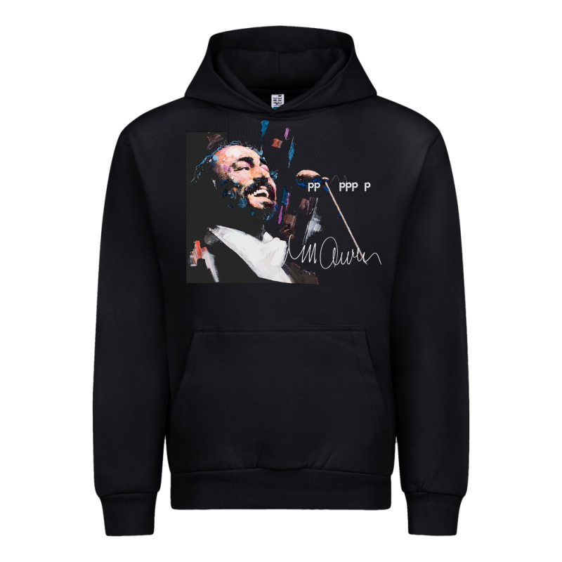 Original Portrait Of Luciano Pavarotti Urban Hoodie by StudioElite | Teevron