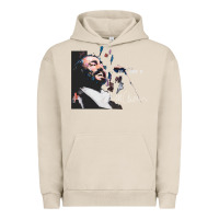 Pigment French Oak Original Portrait of Luciano Pavarotti Urban Hoodie - StudioElite