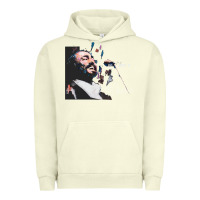 Pigment Pistachio Original Portrait of Luciano Pavarotti Urban Hoodie - StudioElite