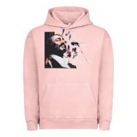 Pigment Salmon Original Portrait of Luciano Pavarotti Urban Hoodie - StudioElite