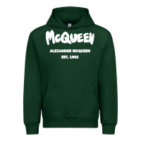 Forest Green Alexander Mcqueen Classic Urban Hoodie - StudioElite