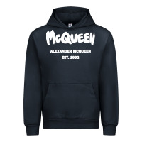 Navy Alexander Mcqueen Classic Urban Hoodie - StudioElite