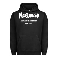Pigment Black Alexander Mcqueen Classic Urban Hoodie - StudioElite