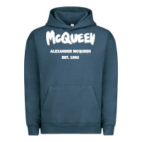 Pigment Midnight Navy Alexander Mcqueen Classic Urban Hoodie - StudioElite