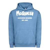 Pigment Pebble Blue Alexander Mcqueen Classic Urban Hoodie - StudioElite