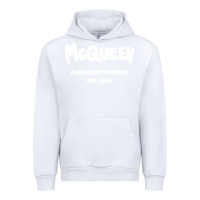 White Alexander Mcqueen Classic Urban Hoodie - StudioElite