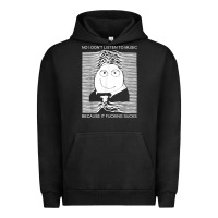 Pigment Black no i don't listen to music because it fuckking suckks t shirt Urban Hoodie - StudioElite