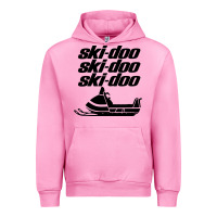 Fuchsia Pink vintage ski doo Urban Hoodie - StudioElite