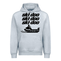 Heather Grey vintage ski doo Urban Hoodie - StudioElite