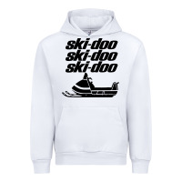 White vintage ski doo Urban Hoodie - StudioElite