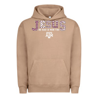 Pigment Burro Texas A&m Aggies Jesus - Had 12 Men - Patterned Urban Hoodie - PixelFlow