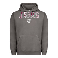 Pigment Tornado Texas A&m Aggies Jesus - Had 12 Men - Patterned Urban Hoodie - PixelFlow
