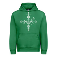 Emerald haitian veve  voodoo symbol t shirt Urban Hoodie - PixelFlow