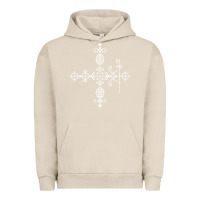 Pigment French Oak haitian veve  voodoo symbol t shirt Urban Hoodie - PixelFlow