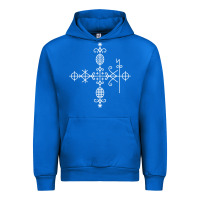 Cobalt haitian veve  voodoo symbol t shirt Urban Hoodie - PixelFlow