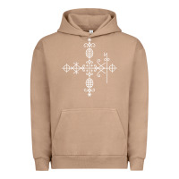 Pigment Burro haitian veve  voodoo symbol t shirt Urban Hoodie - PixelFlow