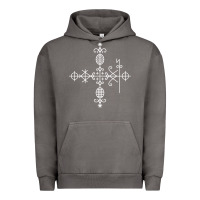 Pigment Tornado haitian veve  voodoo symbol t shirt Urban Hoodie - PixelFlow