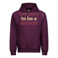 Mauve Wine too sexy to be a gator Urban Hoodie - PixelFlow