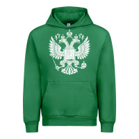 Emerald russian double headed eagle for a russia fan gift t shirt Urban Hoodie - PixelFlow
