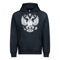 Navy russian double headed eagle for a russia fan gift t shirt Urban Hoodie - PixelFlow