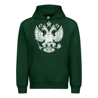 Forest Green russian double headed eagle for a russia fan gift t shirt Urban Hoodie - PixelFlow