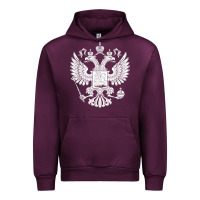 Mauve Wine russian double headed eagle for a russia fan gift t shirt Urban Hoodie - PixelFlow