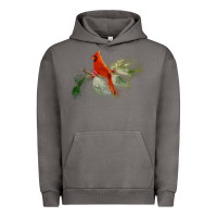 Pigment Tornado wild red cardinal bird long sleeve Urban Hoodie - PixelFlow