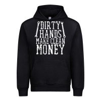 Black dirty hands make clean money t shirt wrench mechanic gift Urban Hoodie - PixelFlow