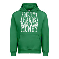 Emerald dirty hands make clean money t shirt wrench mechanic gift Urban Hoodie - PixelFlow