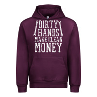 Mauve Wine dirty hands make clean money t shirt wrench mechanic gift Urban Hoodie - PixelFlow