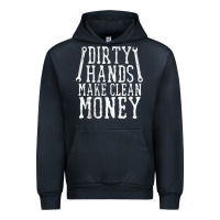 Navy dirty hands make clean money t shirt wrench mechanic gift Urban Hoodie - PixelFlow