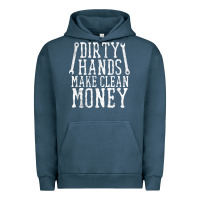 Pigment Midnight Navy dirty hands make clean money t shirt wrench mechanic gift Urban Hoodie - PixelFlow