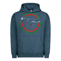 Pigment Midnight Navy fiat 500   italy Urban Hoodie - PixelFlow