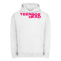 Pigment Lunar Rock Teenage Head Print (Pink) Plain Urban Hoodie - PixelFlow