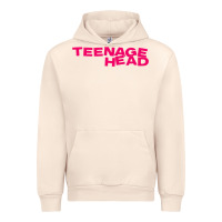 Sandshell Teenage Head Print (Pink) Plain Urban Hoodie - PixelFlow