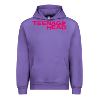 Tulip Teenage Head Print (Pink) Plain Urban Hoodie - PixelFlow
