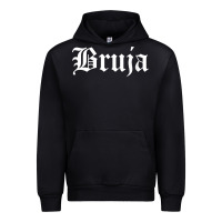 Black womens bruja old english chola witchy v neck t shirt Urban Hoodie - PixelFlow