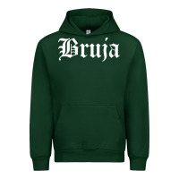 Forest Green womens bruja old english chola witchy v neck t shirt Urban Hoodie - PixelFlow