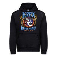 Black Kppx Rebel Radio Urban Hoodie - PixelFlow