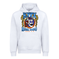 White Kppx Rebel Radio Urban Hoodie - PixelFlow