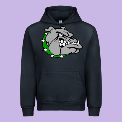 Ashville High School, Ashville Bulldogs Urban Hoodie Designed By Pixelflow