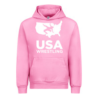 Fuchsia Pink usa power united states Urban Hoodie - PixelFlow
