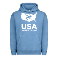 Pigment Pebble Blue usa power united states Urban Hoodie - PixelFlow