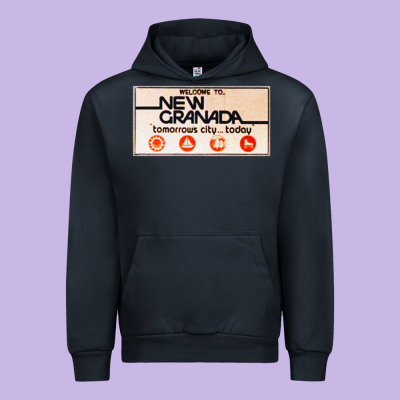 Welcome To New Granada! Urban Hoodie Designed By Pixelflow